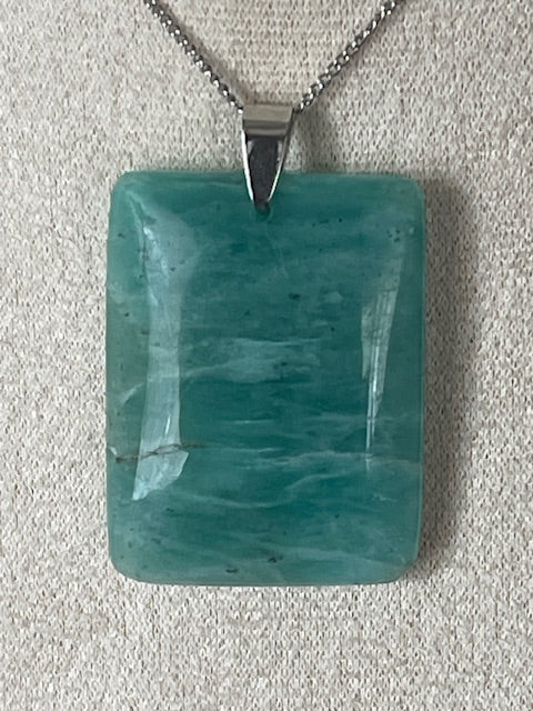 Pendentif rectangulaire Amazonite