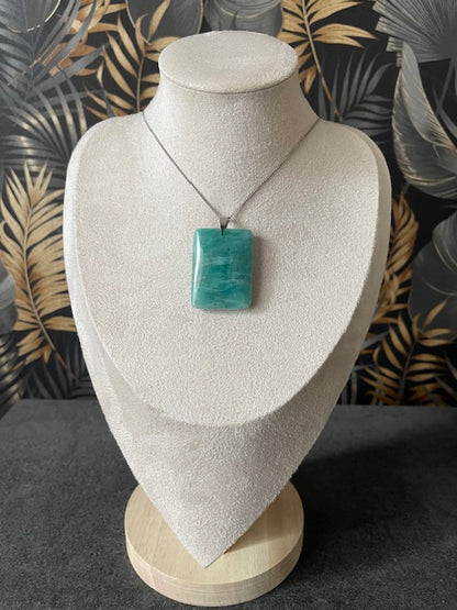 Pendentif rectangulaire Amazonite